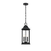 Elegant Lighting - OD503H21BK - Three Light Outdoor Pendant - Shepard - Black