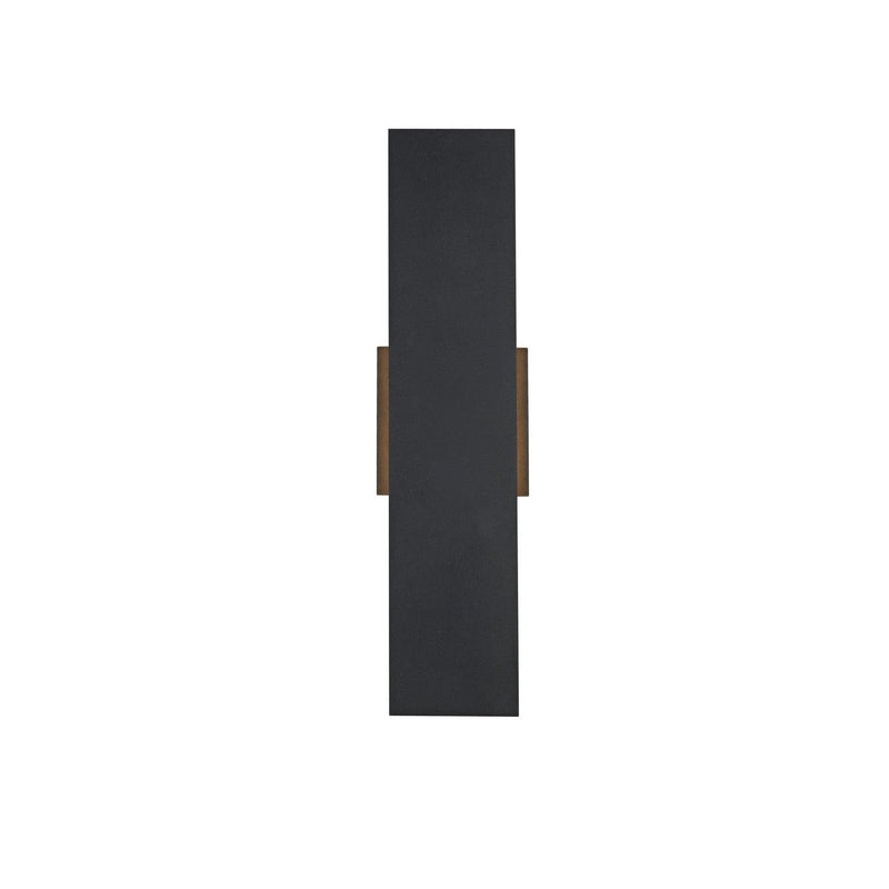 Elegant Lighting - OD506W18BK - LED Outdoor Wall Sconce - Waylen - Black