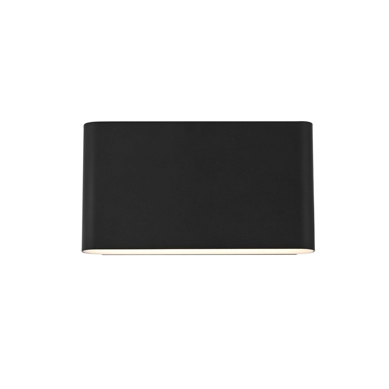 Elegant Lighting - OD509W6BK - LED Outdoor Wall Sconce - Corbin - Black