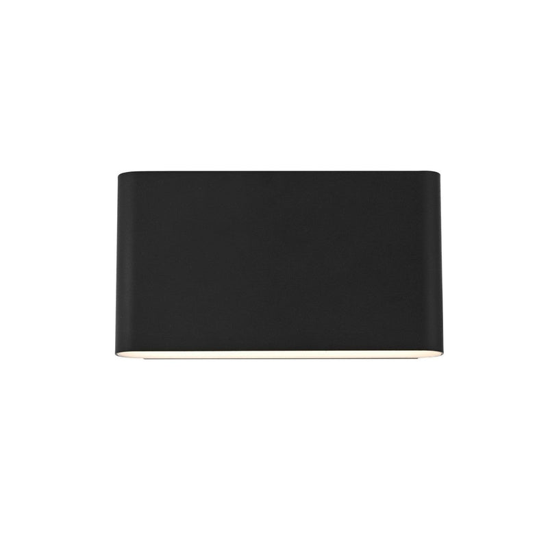 Elegant Lighting - OD509W6BK - LED Outdoor Wall Sconce - Corbin - Black
