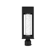 Elegant Lighting - OD604P18BK - LED Outdoor Post Mount - Amaris - Black and Clear