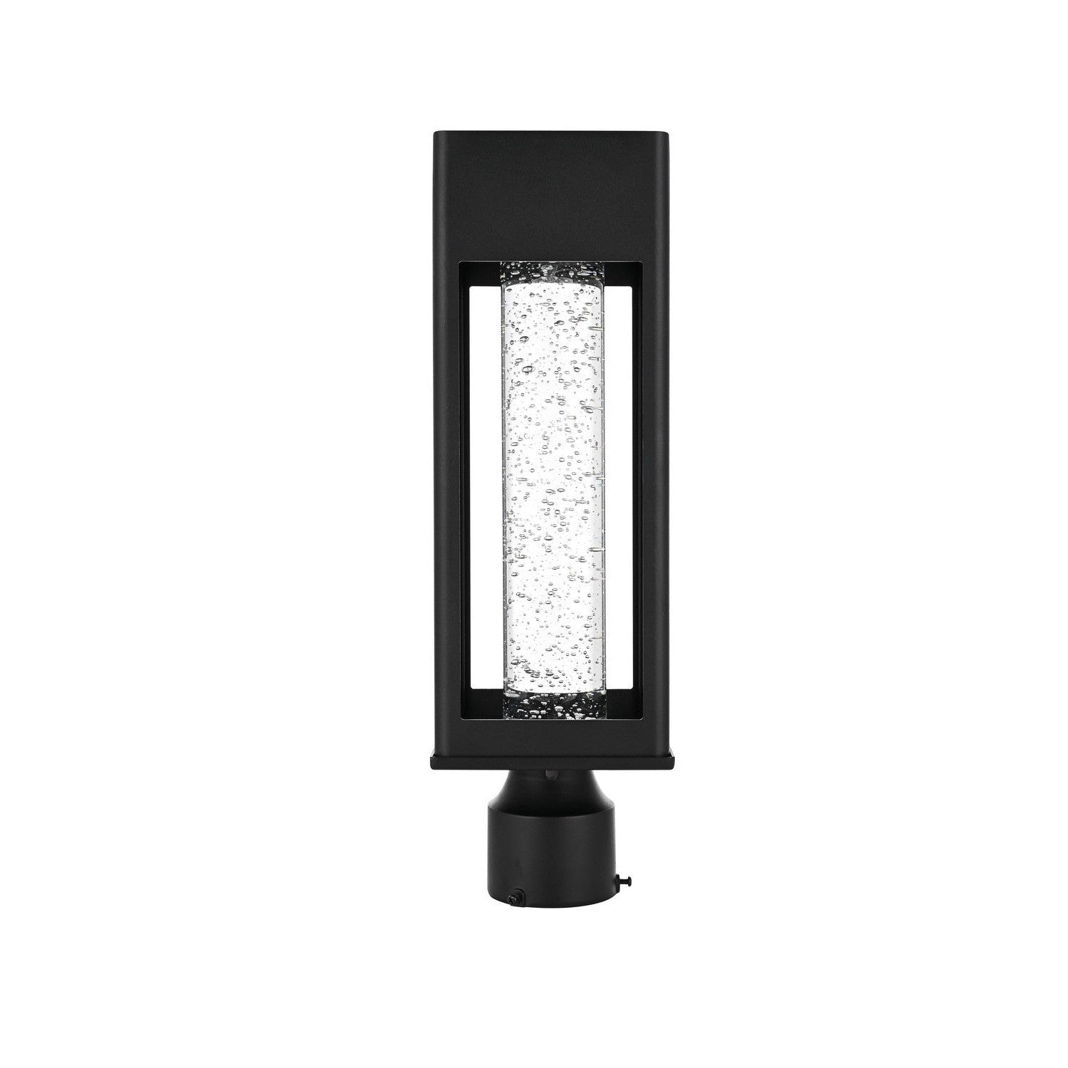 Elegant Lighting - OD604P18BK - LED Outdoor Post Mount - Amaris - Black and Clear