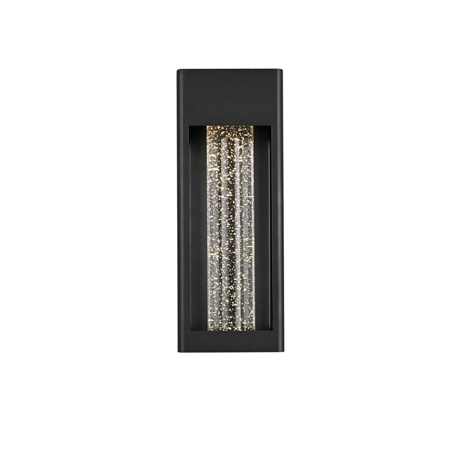 Elegant Lighting - OD604W15BK - LED Outdoor Wall Sconce - Amaris - Black and Clear
