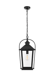 Elegant Lighting - OD605H20BK - One Light Outdoor Pendant - Luz - Black and Clear