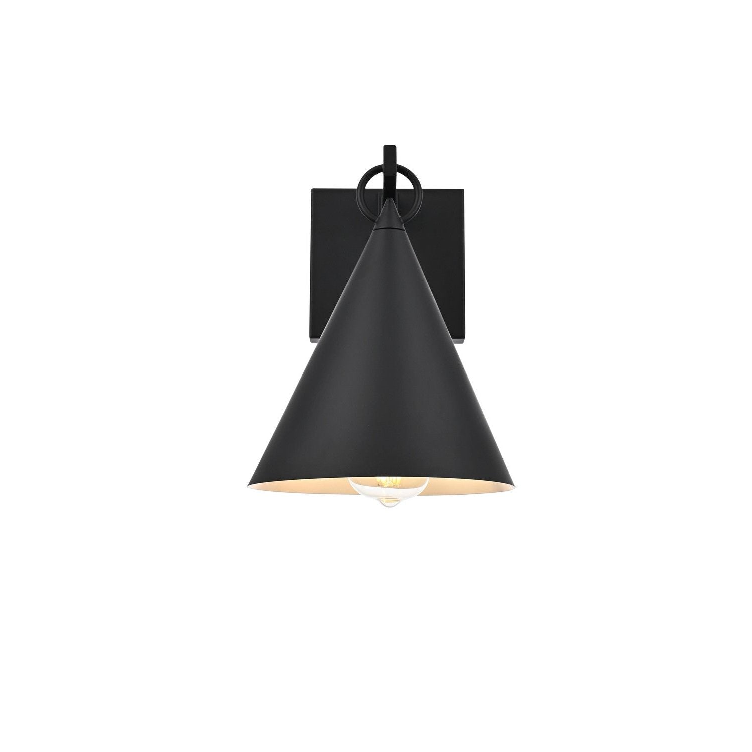 Elegant Lighting - OD806W11BK - One Light Outdoor Wall Sconce - Hendrix - Black