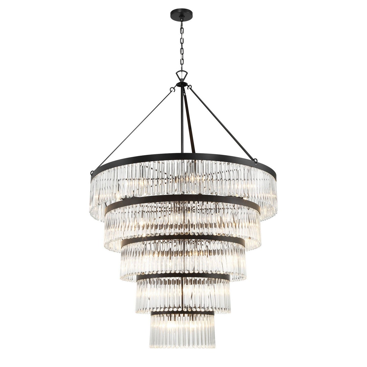 Crystorama - EMO-5430-BF - 30 Light Chandelier - Emory - Black Forged