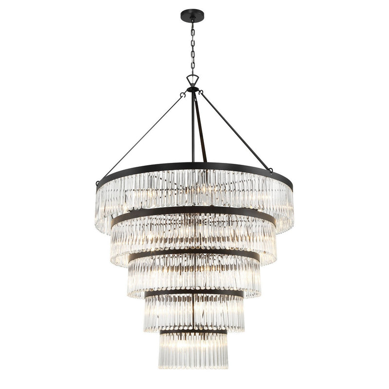 Crystorama - EMO-5430-BF - 30 Light Chandelier - Emory - Black Forged