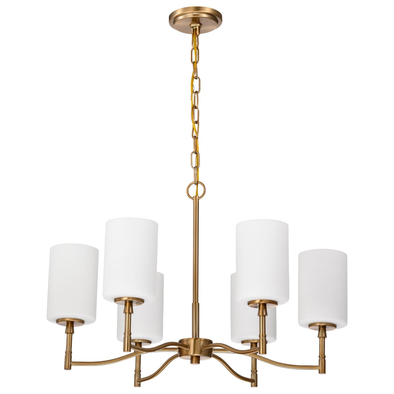 Nuvo Lighting - 60-8206 - Six Light Chandelier - Liam - Burnished Brass