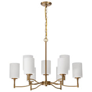 Nuvo Lighting - 60-8209 - Nine Light Chandelier - Liam - Burnished Brass