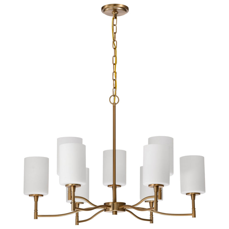Nuvo Lighting - 60-8209 - Nine Light Chandelier - Liam - Burnished Brass