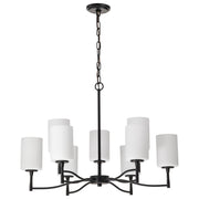 Nuvo Lighting - 60-8219 - Nine Light Chandelier - Liam - Matte Black