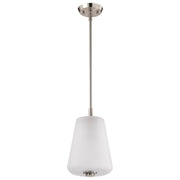 Nuvo Lighting - 60-8227 - One Light Pendant - Lune - Brushed Nickel