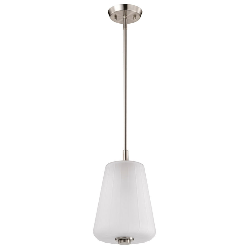Nuvo Lighting - 60-8227 - One Light Pendant - Lune - Brushed Nickel
