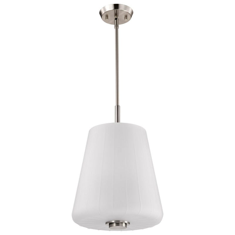 Nuvo Lighting - 60-8228 - Three Light Pendant - Lune - Brushed Nickel