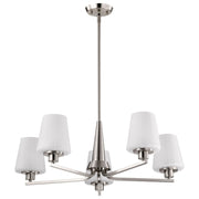 Nuvo Lighting - 60-8225 - Five Light Chandelier - Lune - Brushed Nickel
