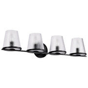 Nuvo Lighting - 60-8254 - Four Light Vanity - Valentine - Black