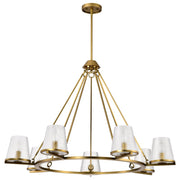 Nuvo Lighting - 60-8269 - Seven Light Chandelier - Valentine - Vintage Brass