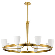 Nuvo Lighting - 60-8729 - Eight Light Chandelier - Royale - Burnished Brass
