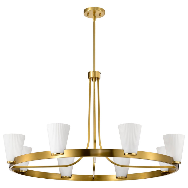 Nuvo Lighting - 60-8729 - Eight Light Chandelier - Royale - Burnished Brass