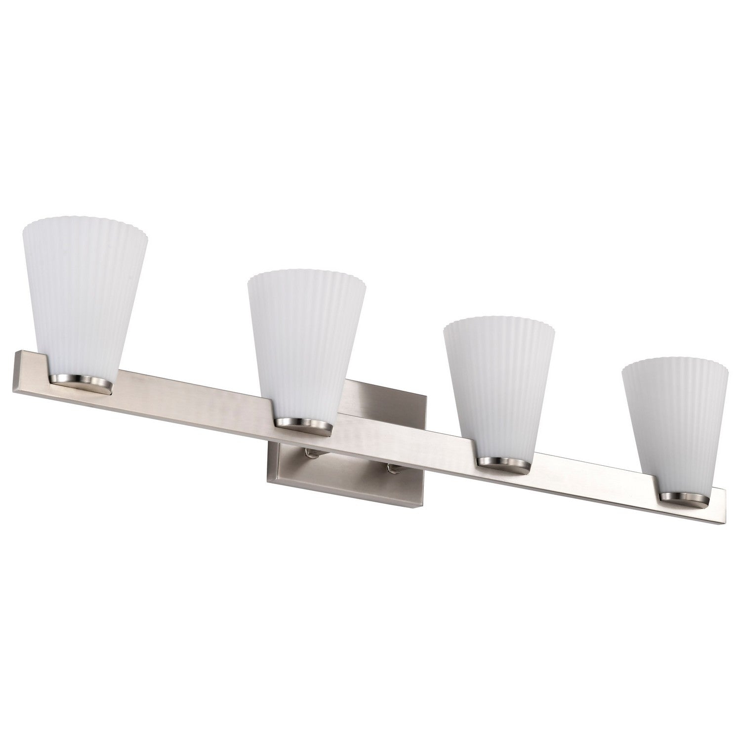 Nuvo Lighting - 60-8734 - Four Light Vanity - Royale - Brushed Nickel