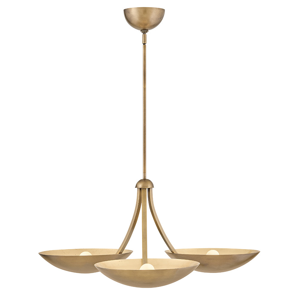 Fredrick Ramond - FR41646HB-GLF - LED Chandelier - Glenn - Heritage Brass