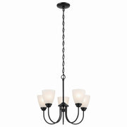 Kichler - 43638BK - Five Light Chandelier - Jolie - Black