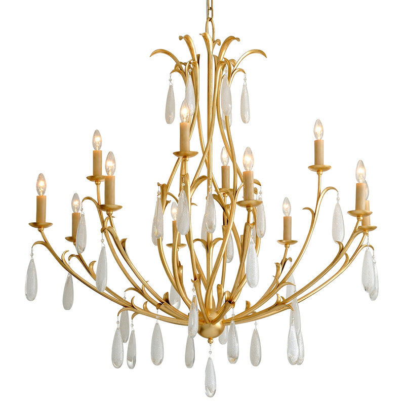 Corbett Lighting - 293-012-GL - 12 Light Chandelier - Prosecco - Gold Leaf