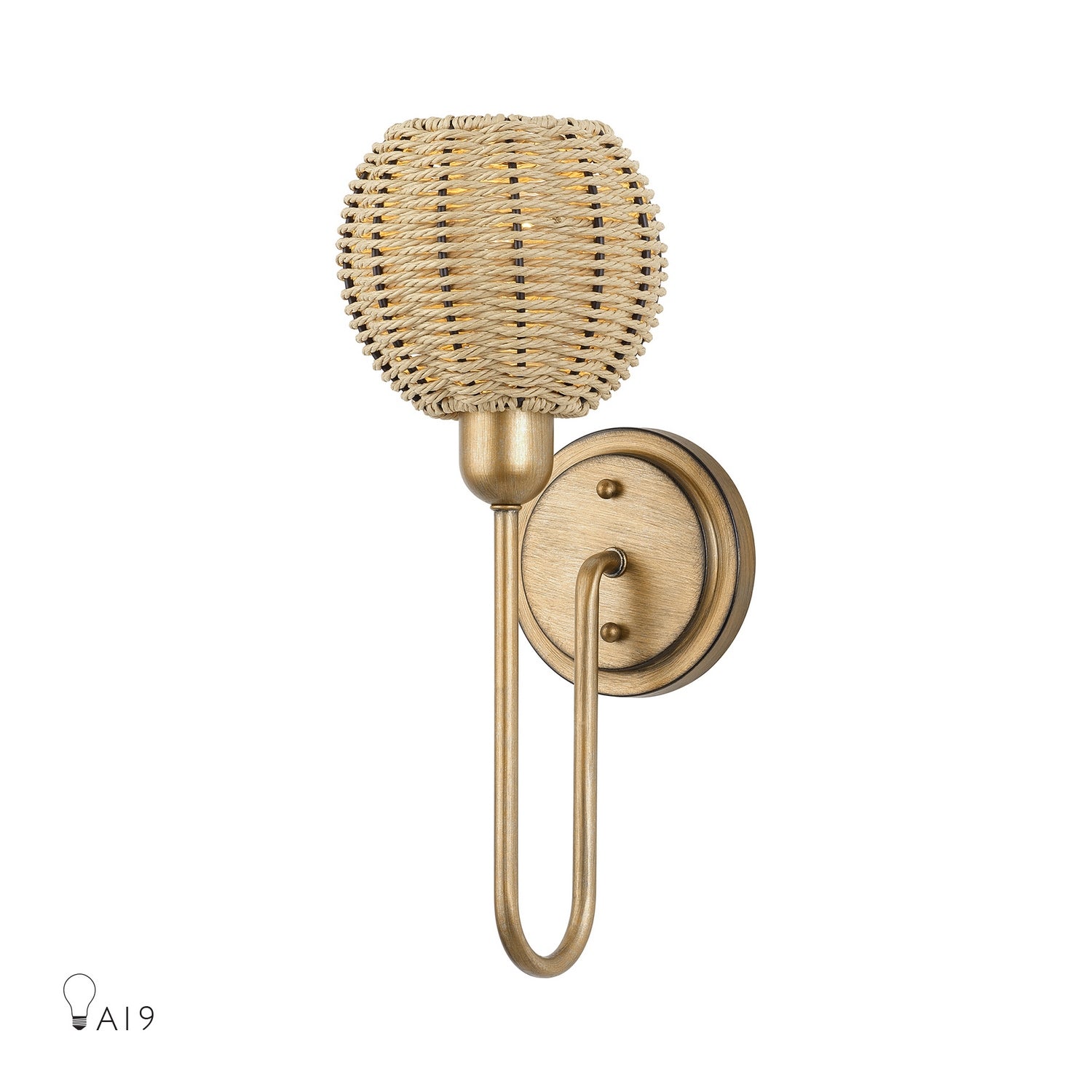 Livex Lighting - 13681-48 - One Light Wall Sconce - Summervine - Antique Gold Leaf