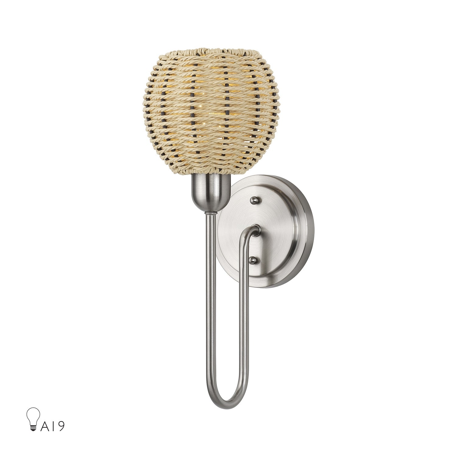 Livex Lighting - 13681-91 - One Light Wall Sconce - Summervine - Brushed Nickel