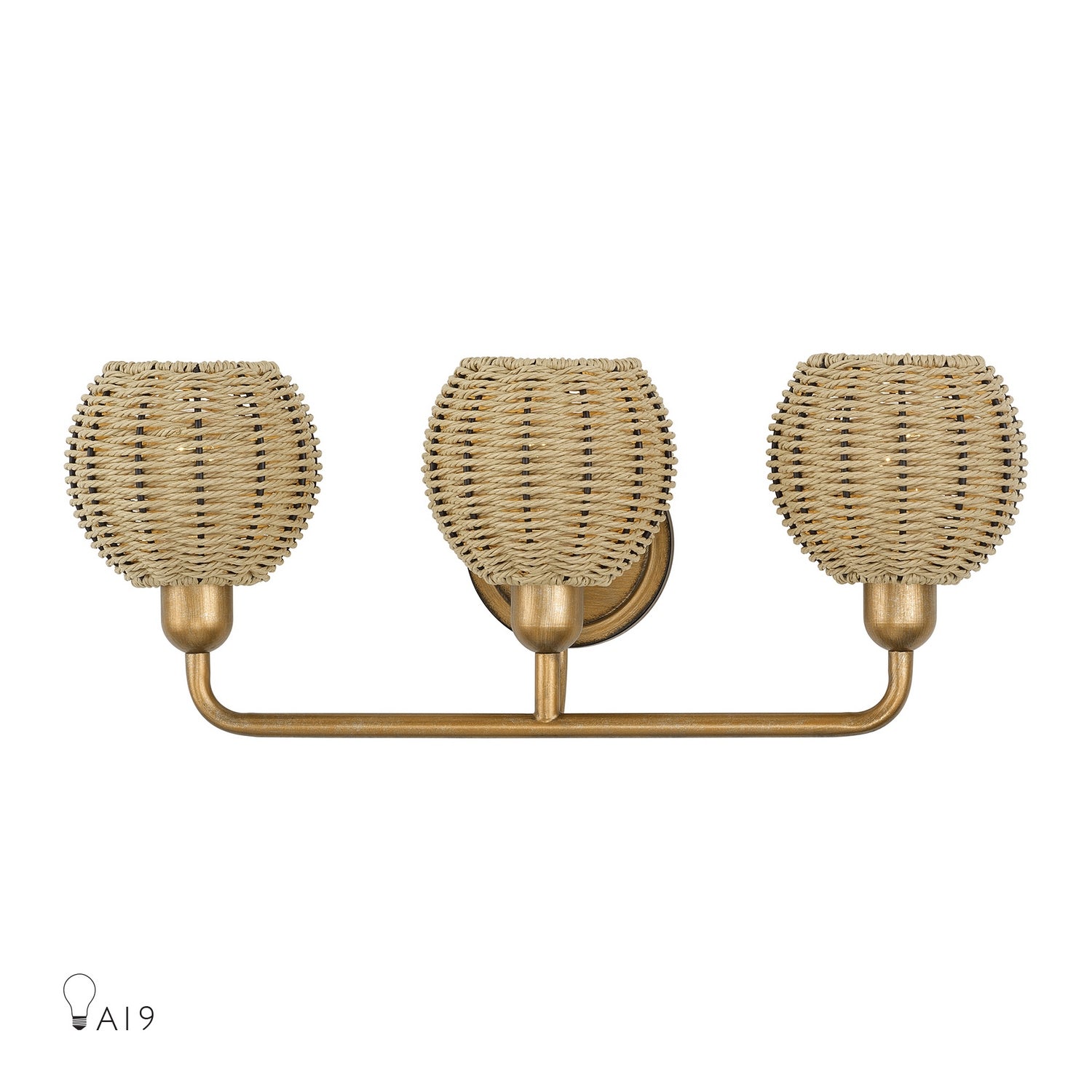 Livex Lighting - 13683-48 - Three Light Vanity - Summervine - Antique Gold Leaf