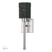 Livex Lighting - 13716-91 - One Light Wall Sconce - Weavington - Brushed Nickel