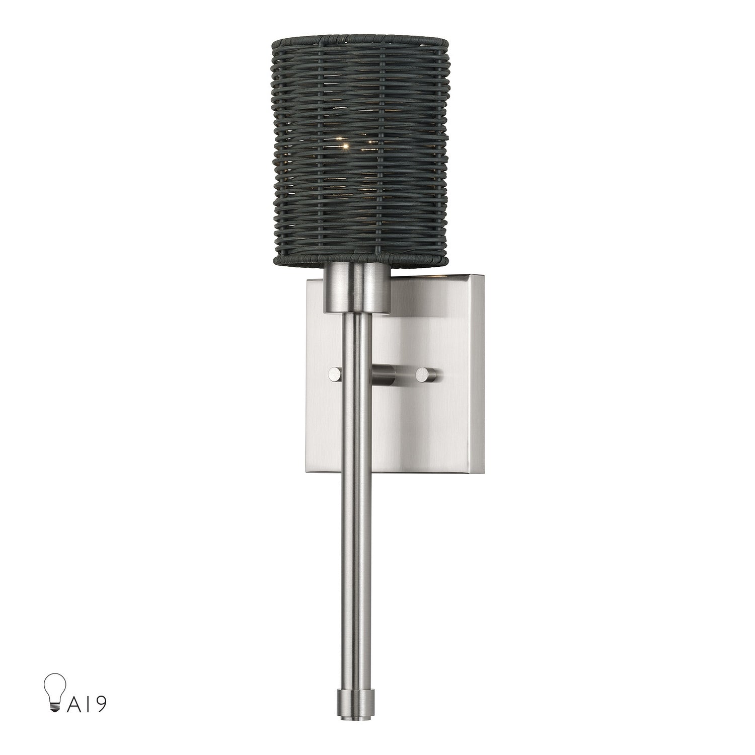 Livex Lighting - 13716-91 - One Light Wall Sconce - Weavington - Brushed Nickel