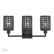 Livex Lighting - 14043-04 - Three Light Vanity - Twinewell - Black