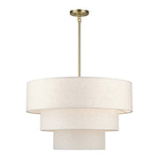 Livex Lighting - 41937-01 - Eight Light Chandelier - Manorwood - Antique Brass