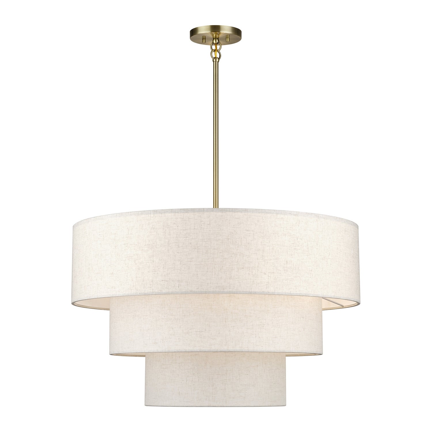 Livex Lighting - 41937-01 - Eight Light Chandelier - Manorwood - Antique Brass