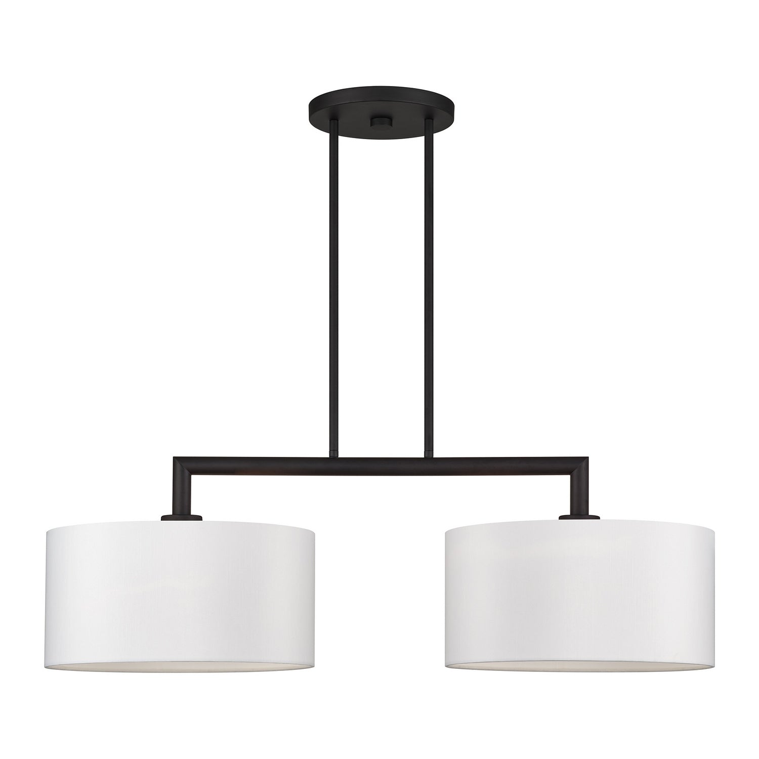 Livex Lighting - 45492-04 - Two Light Linear Chandelier - Meridian - Black