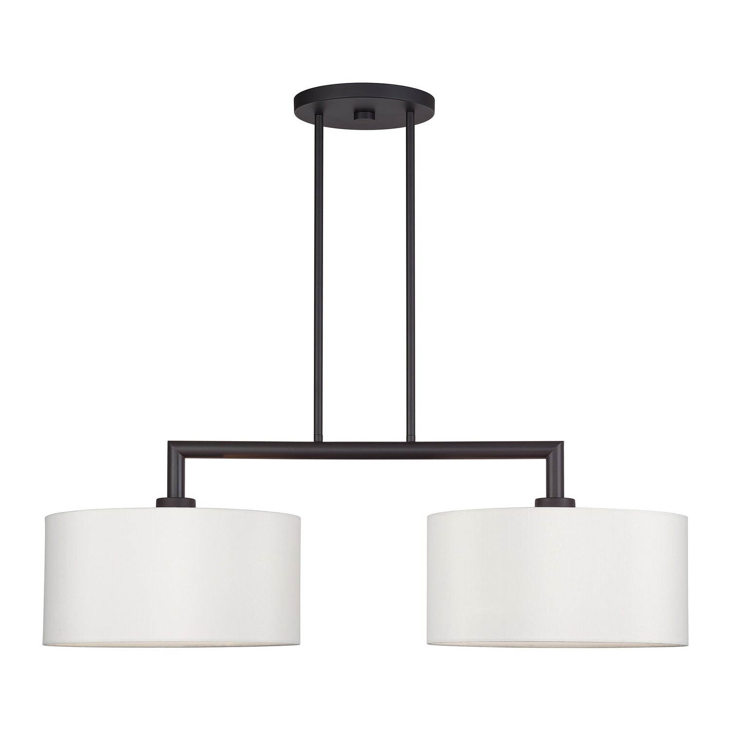 Livex Lighting - 45492-07 - Two Light Linear Chandelier - Meridian - Bronze