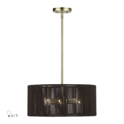 Livex Lighting - 49123-01 - Three Light Chandelier - Acordia - Antique Brass
