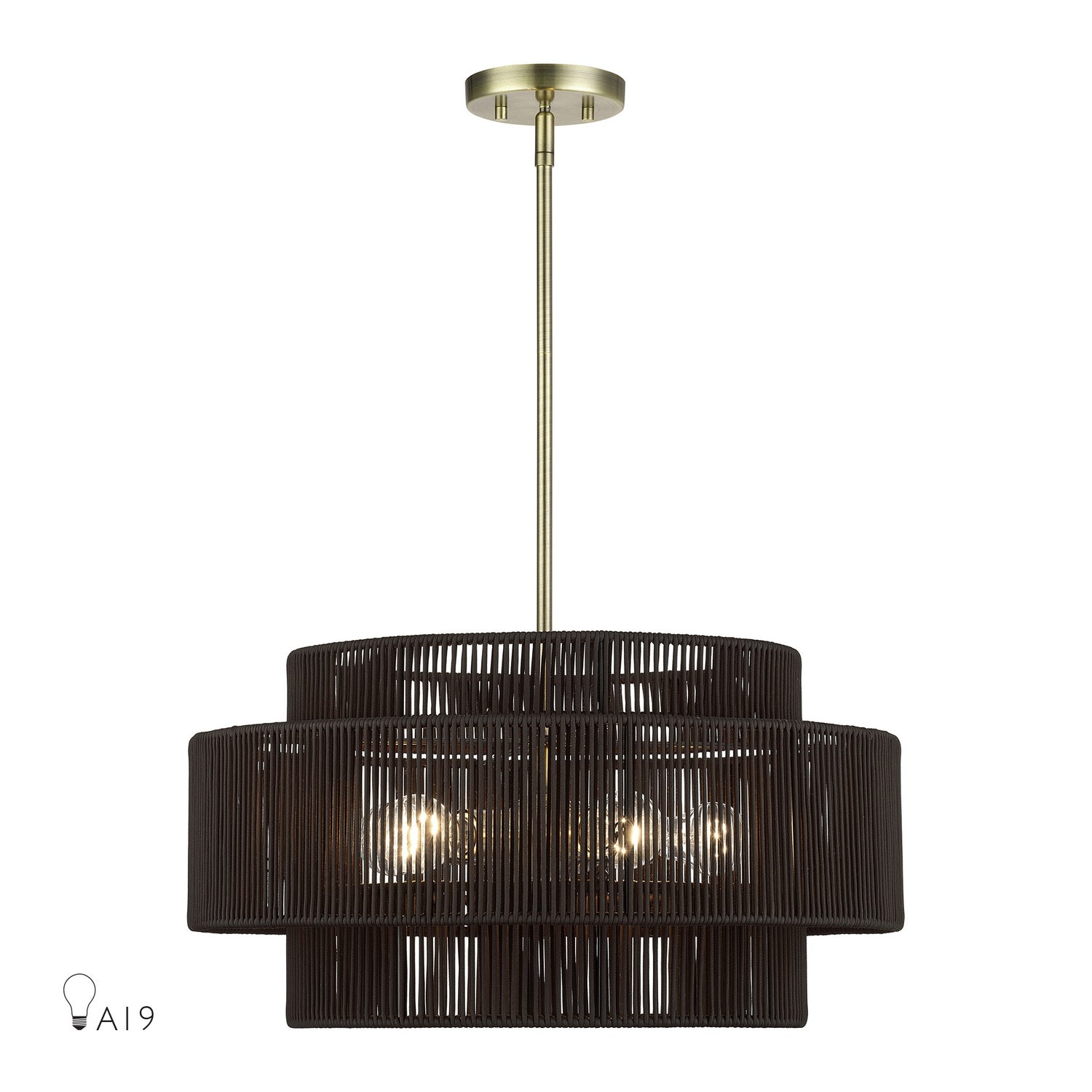 Livex Lighting - 49124-01 - Five Light Chandelier - Acordia - Antique Brass