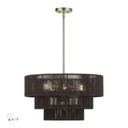 Livex Lighting - 49126-01 - Six Light Chandelier - Acordia - Antique Brass