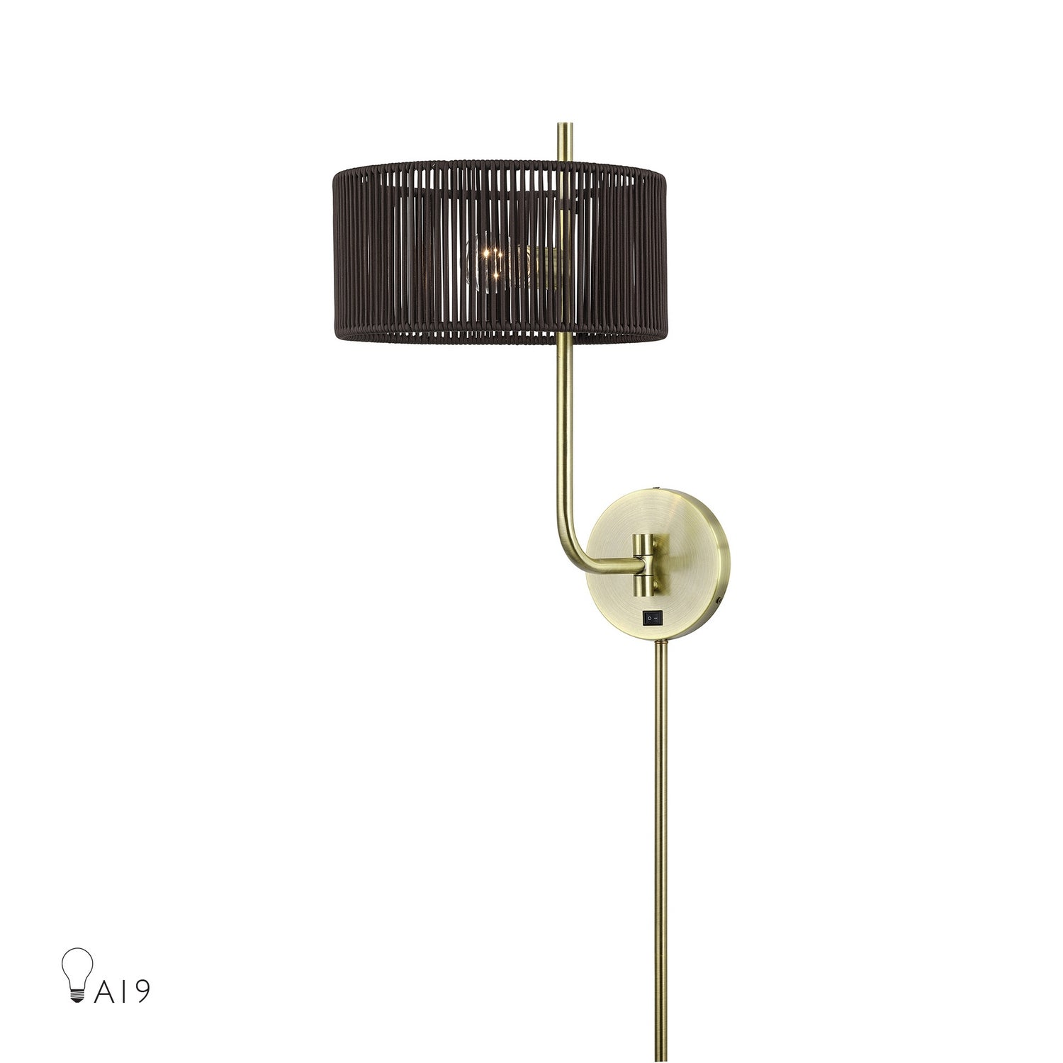 Livex Lighting - 49139-01 - One Light Swing Arm Wall Lamp - Acordia - Antique Brass