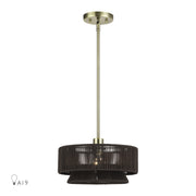 Livex Lighting - 49141-01 - One Light Pendant - Florell - Antique Brass