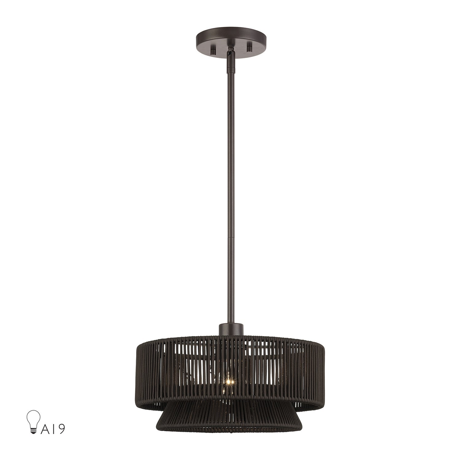Livex Lighting - 49141-92 - One Light Pendant - Florell - English Bronze