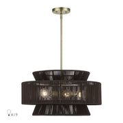Livex Lighting - 49145-01 - Five Light Chandelier - Florell - Antique Brass