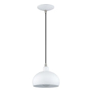 Livex Lighting - 51513-03 - One Light Mini Pendant - Domma - White w/Brushed Nickel