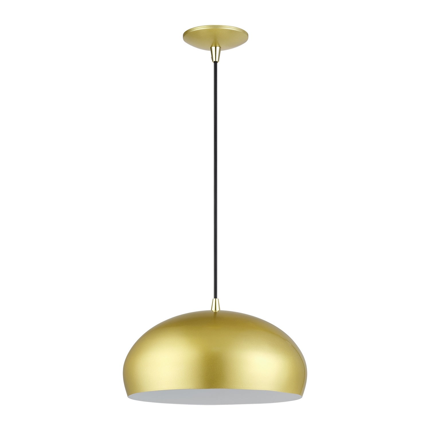 Livex Lighting - 51515-33 - One Light Pendant - Domma - Soft Gold w/Polished Brass