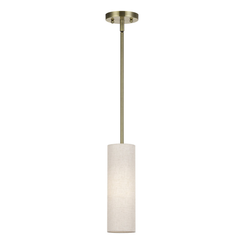 Livex Lighting - 52130-01 - One Light Mini Pendant - Monroe - Antique Brass
