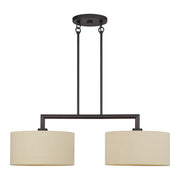 Livex Lighting - 52262-07 - Two Light Linear Chandelier - Bellingham - Bronze