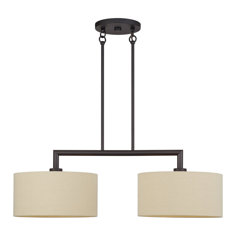 Livex Lighting - 52262-07 - Two Light Linear Chandelier - Bellingham - Bronze