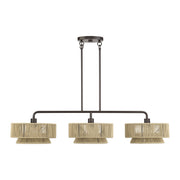 Livex Lighting - 53163-92 - Three Light Linear Chandelier - Florell - English Bronze